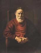 Portrait of an Old Man in Red ry Rembrandt